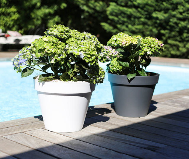 DÉSTOCKAGE TOSCANE  pot rond simple paroi
